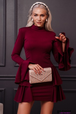 Rozā zelta aploksnes stila vakara soma