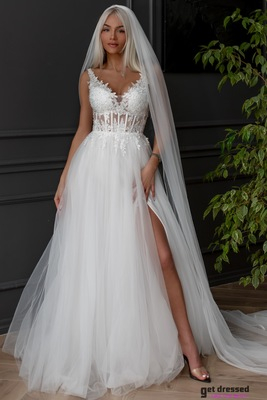 Kāzu kleita Carly – balta