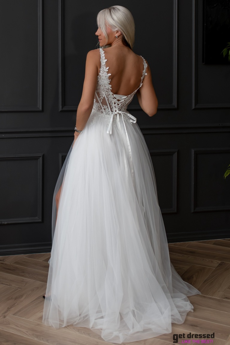 Kāzu kleita Carly – balta