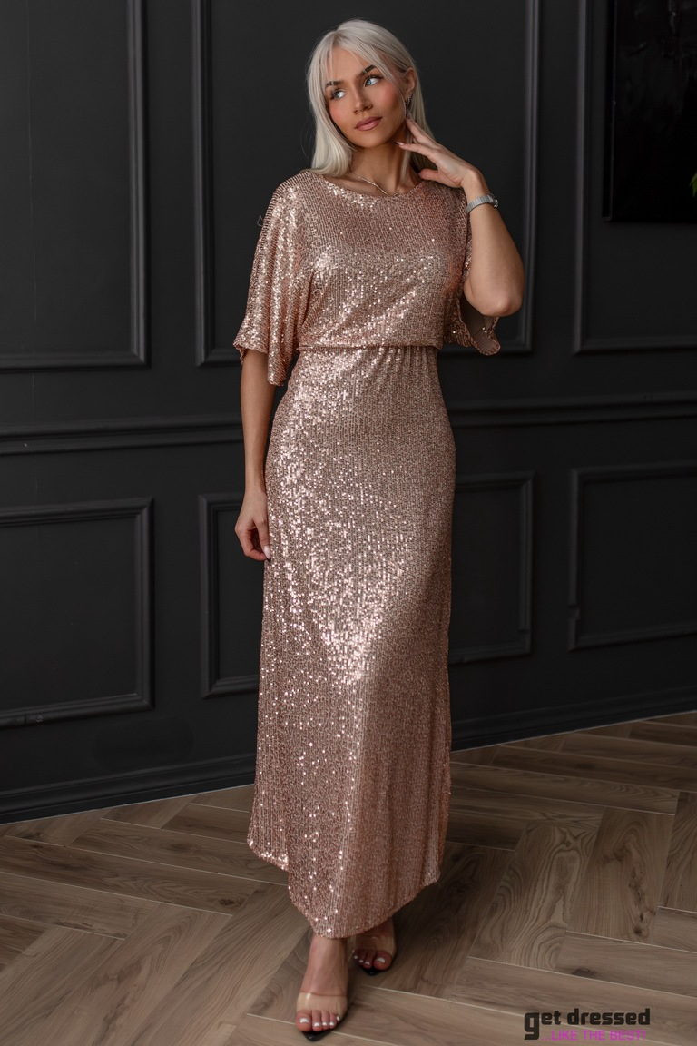 Spīdīga kleita Audrey – Zelta