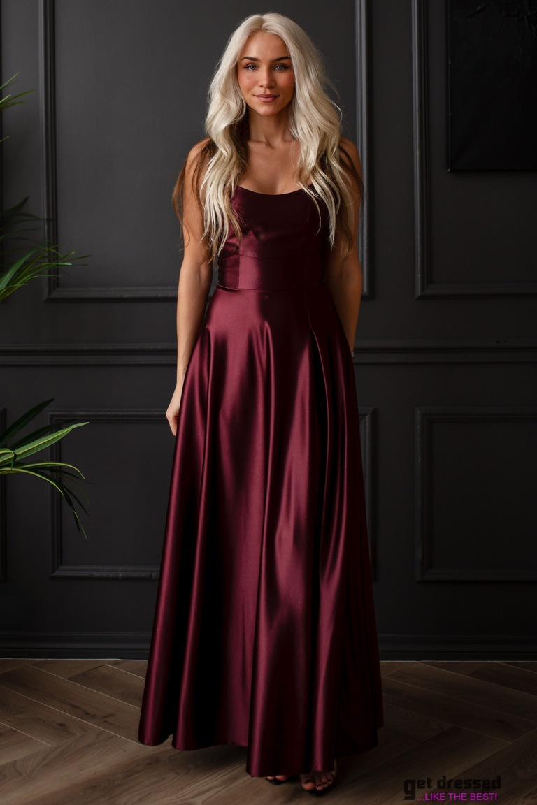 Izlaiduma kleita Maria – kastaņsarkana