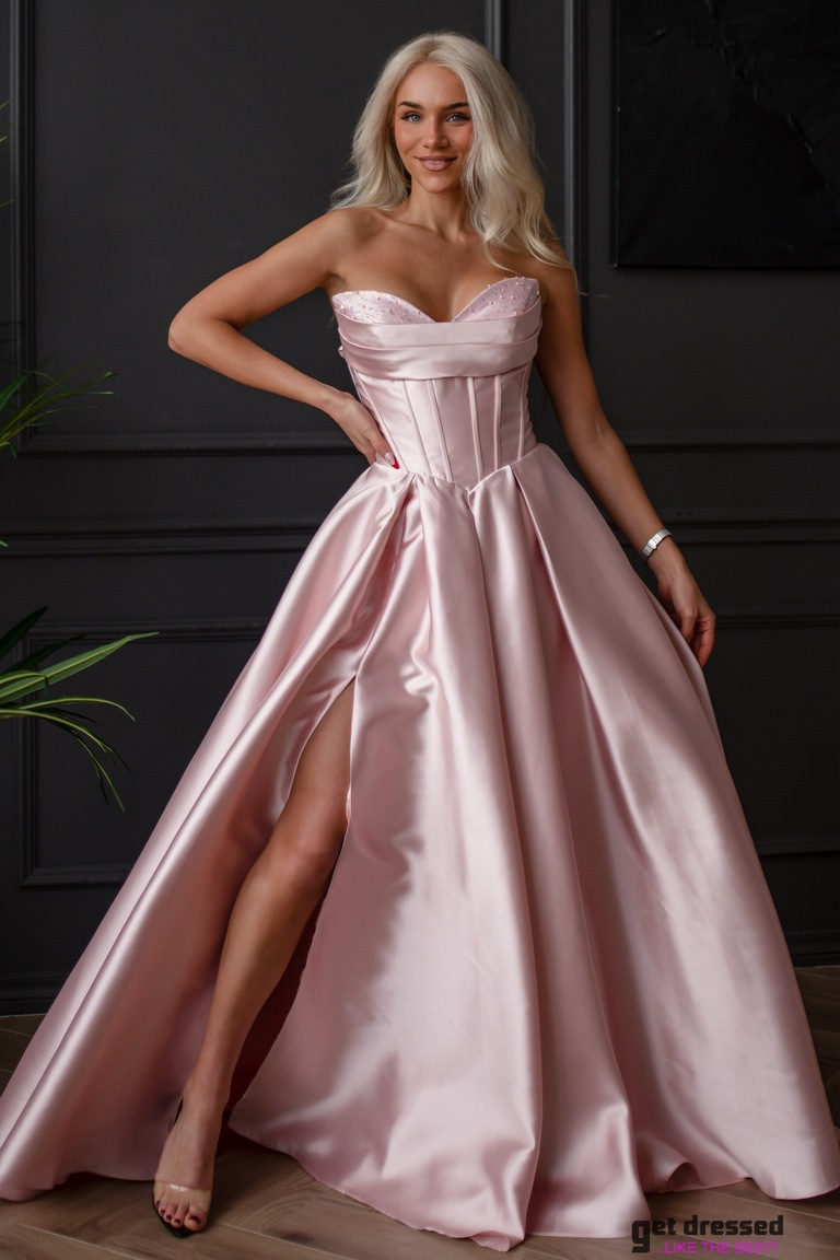 Svētku kleita Merrit II – gaiši rozā