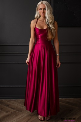 Izlaiduma kleita Maria – Tumši sarkana