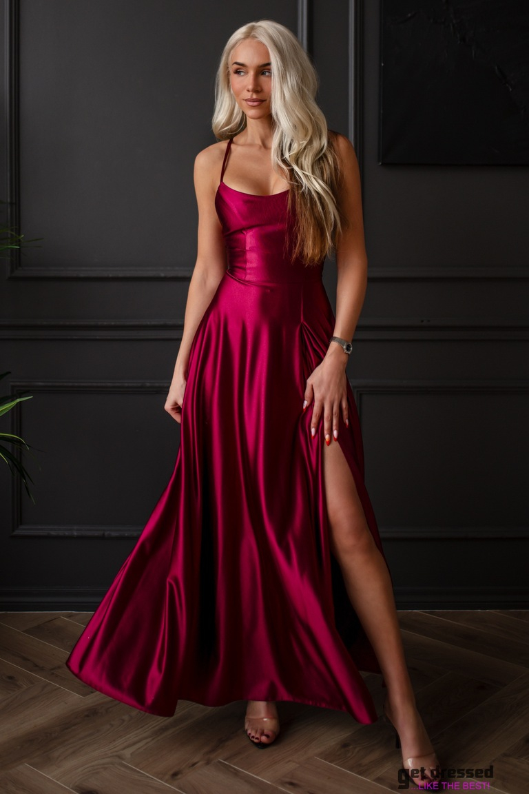 Izlaiduma kleita Maria – Tumši sarkana