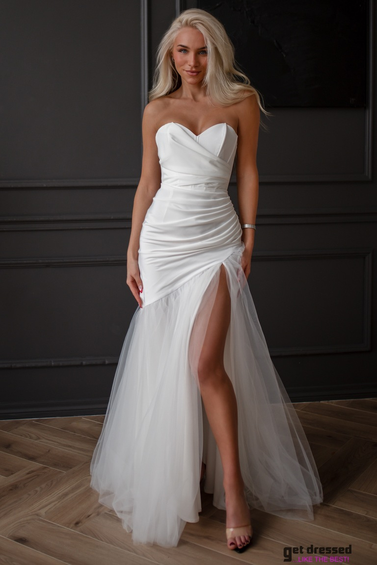 kāzu Kleita Lende – Balta