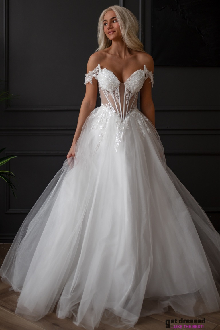 Kāzu kleita Looris – Balta