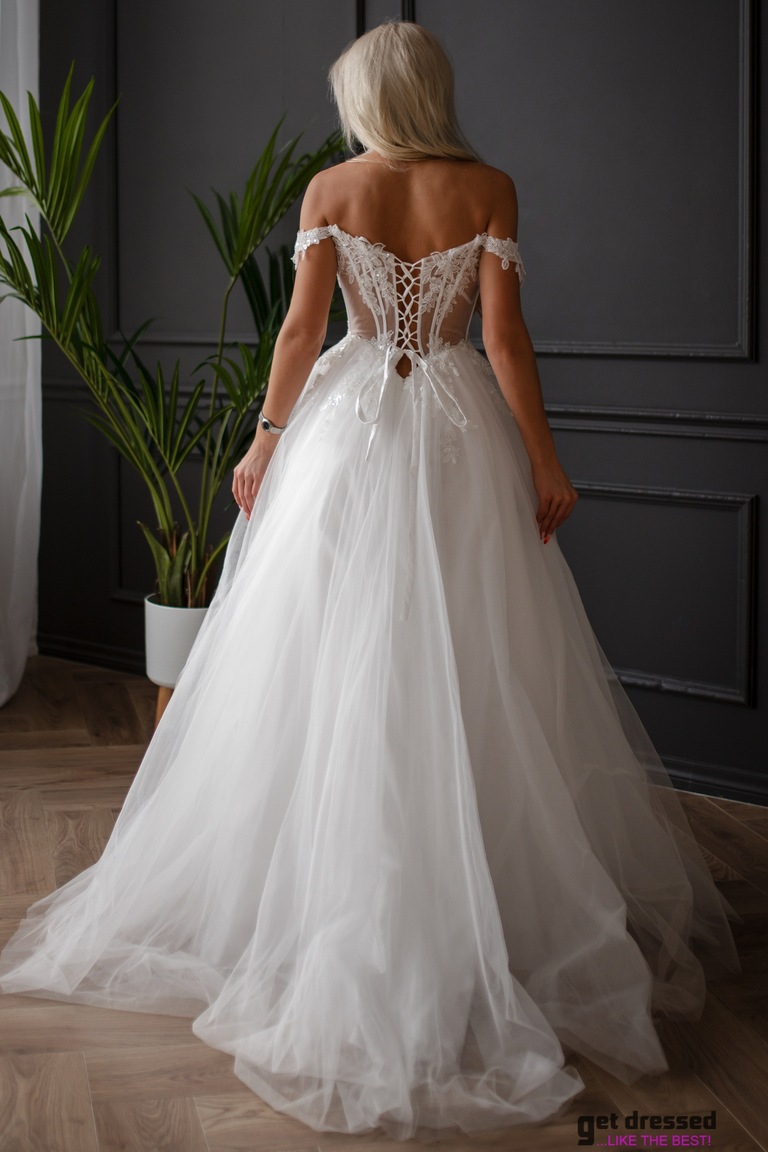 Kāzu kleita Looris – Balta