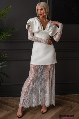 Svētku kleita Melissa – Krēmkrāsā