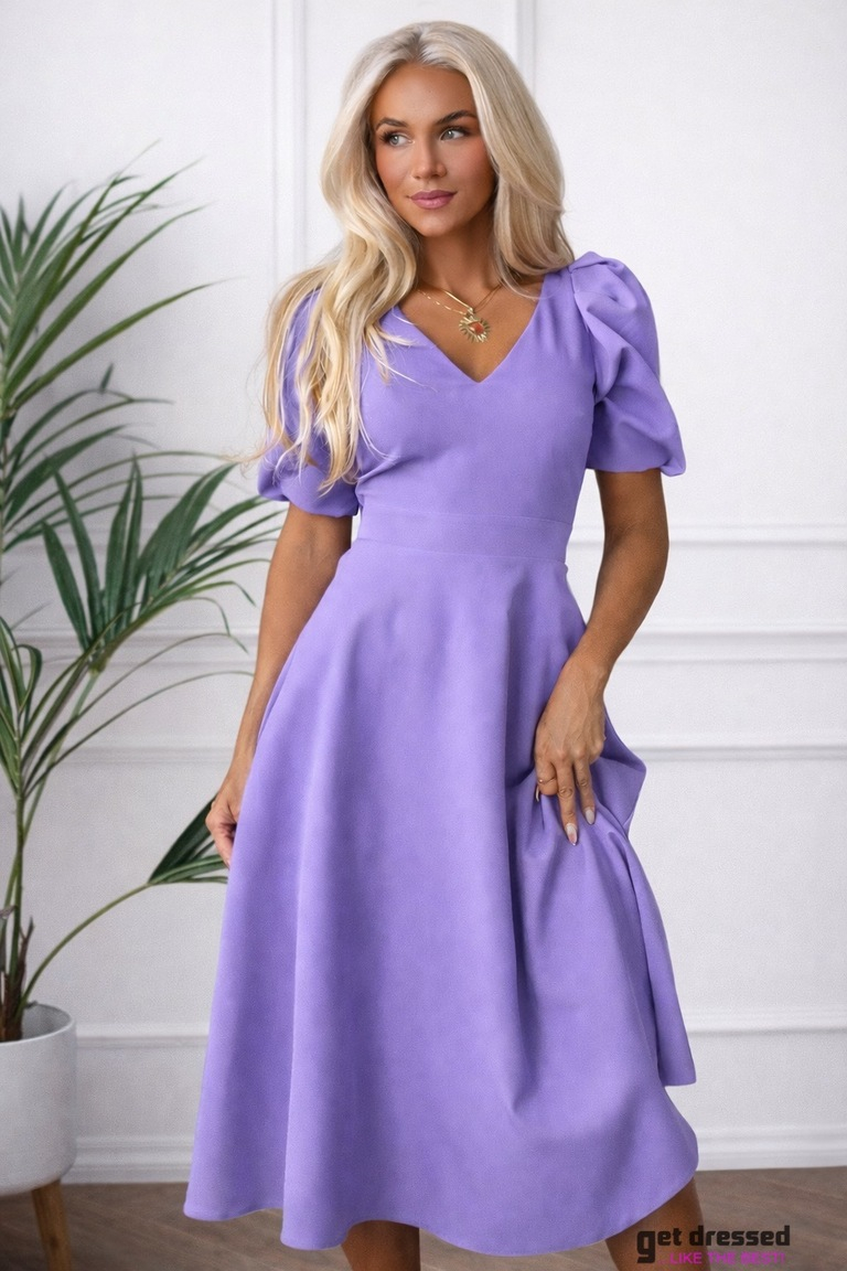 Midi kleita Deborah II – Lavandas violeta