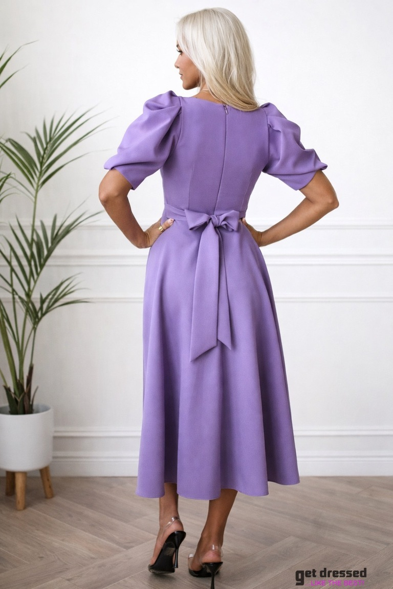 Midi kleita Deborah II – Lavandas violeta