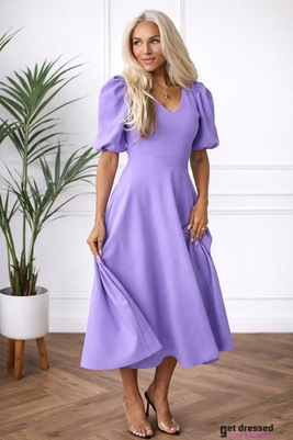 Midi kleita Deborah II – Lavandas violeta