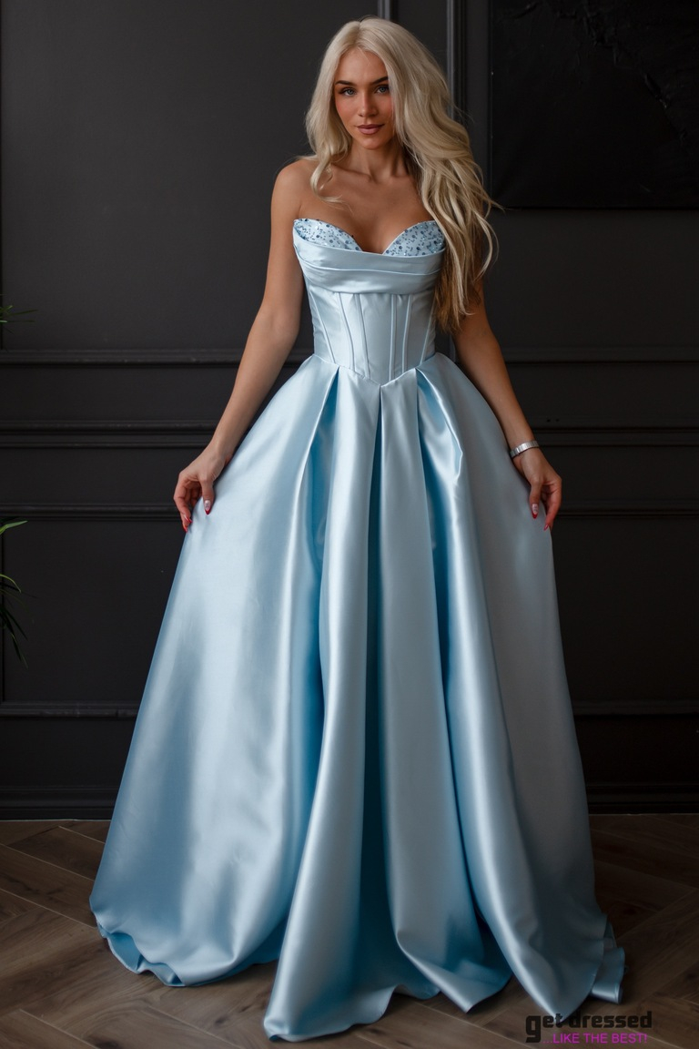 Svētku kleita Merrit II – Gaiši Zila