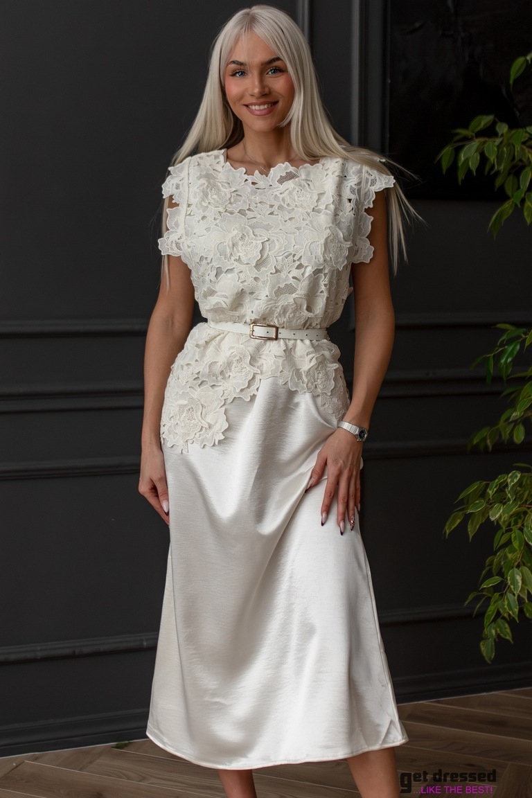 Svētku kleita Renata – Krēmkrāsa