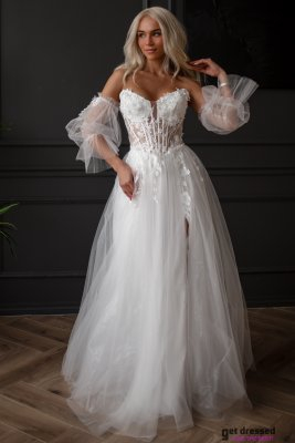 Kāzu Kleita Marcia – Balta