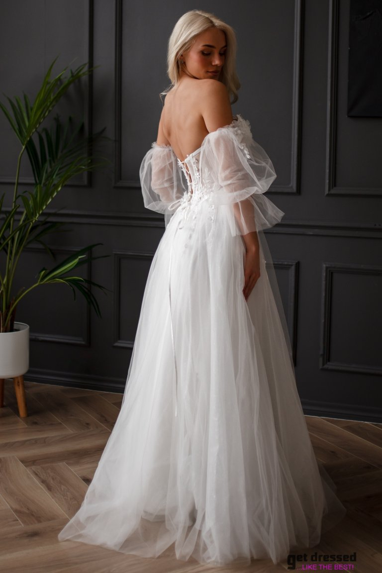 Kāzu Kleita Marcia – Balta