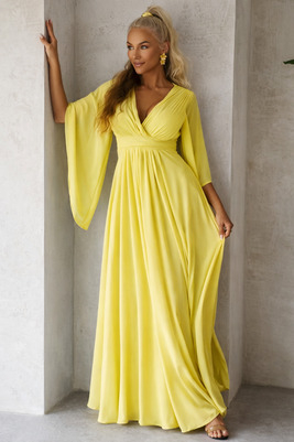 Maxi kleita Sloane – Dzeltena