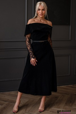 Svētku Kleita Kaylee – Melna