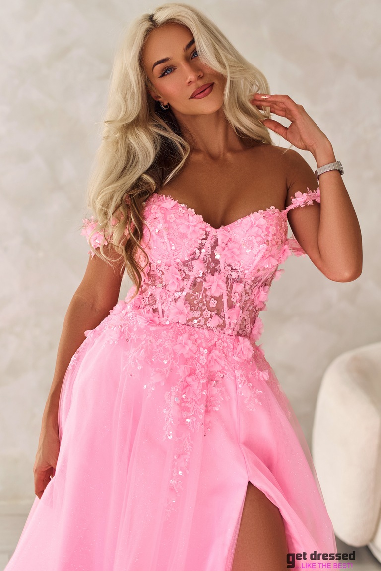 Maxi Kleita Kristella – Konfekšu Rozā