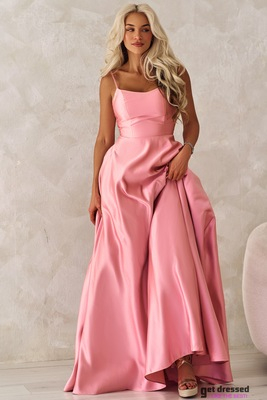 Maxi kleita Dagmar – putekļaini rozā
