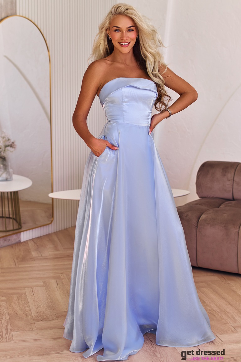 Maxi kleita Helena – Gaiši Zila