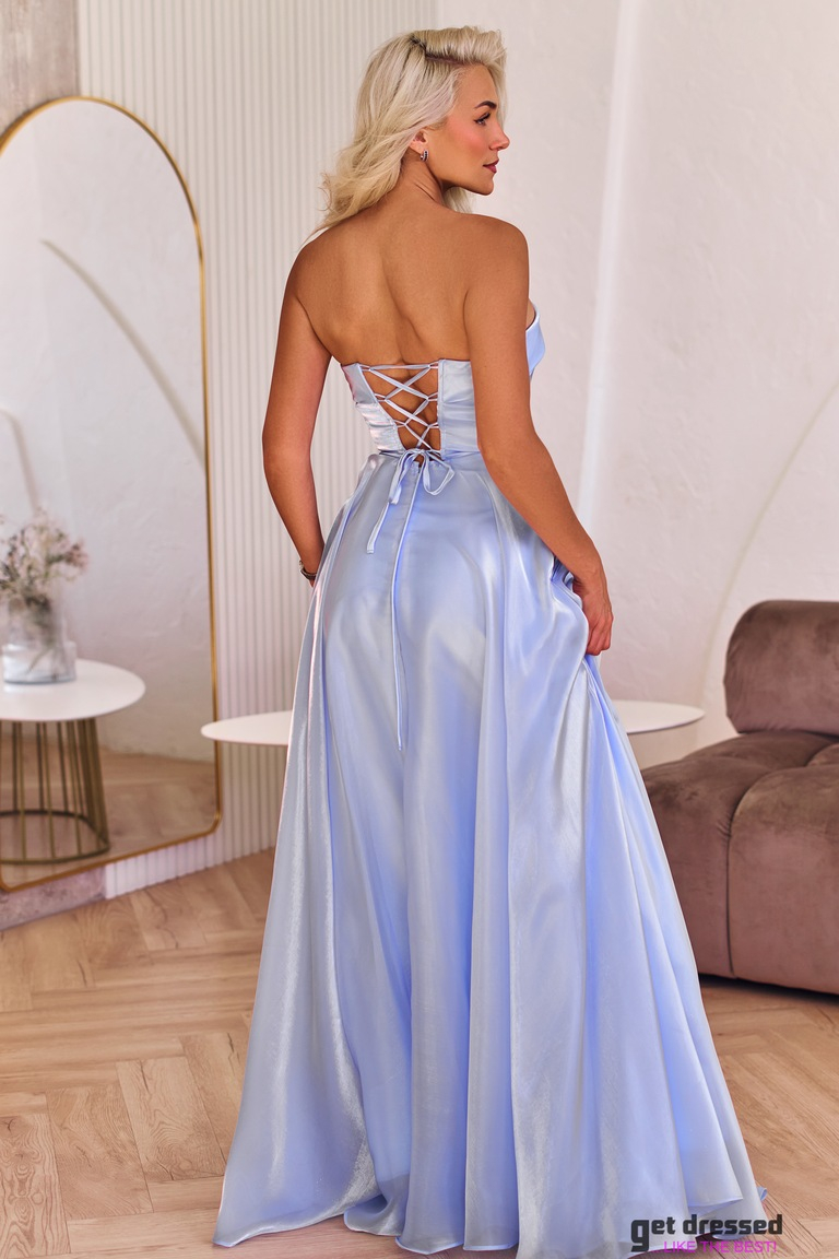 Maxi kleita Helena – Gaiši Zila