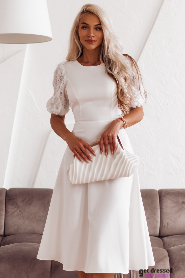 Midi kleita Arabella – Balta
