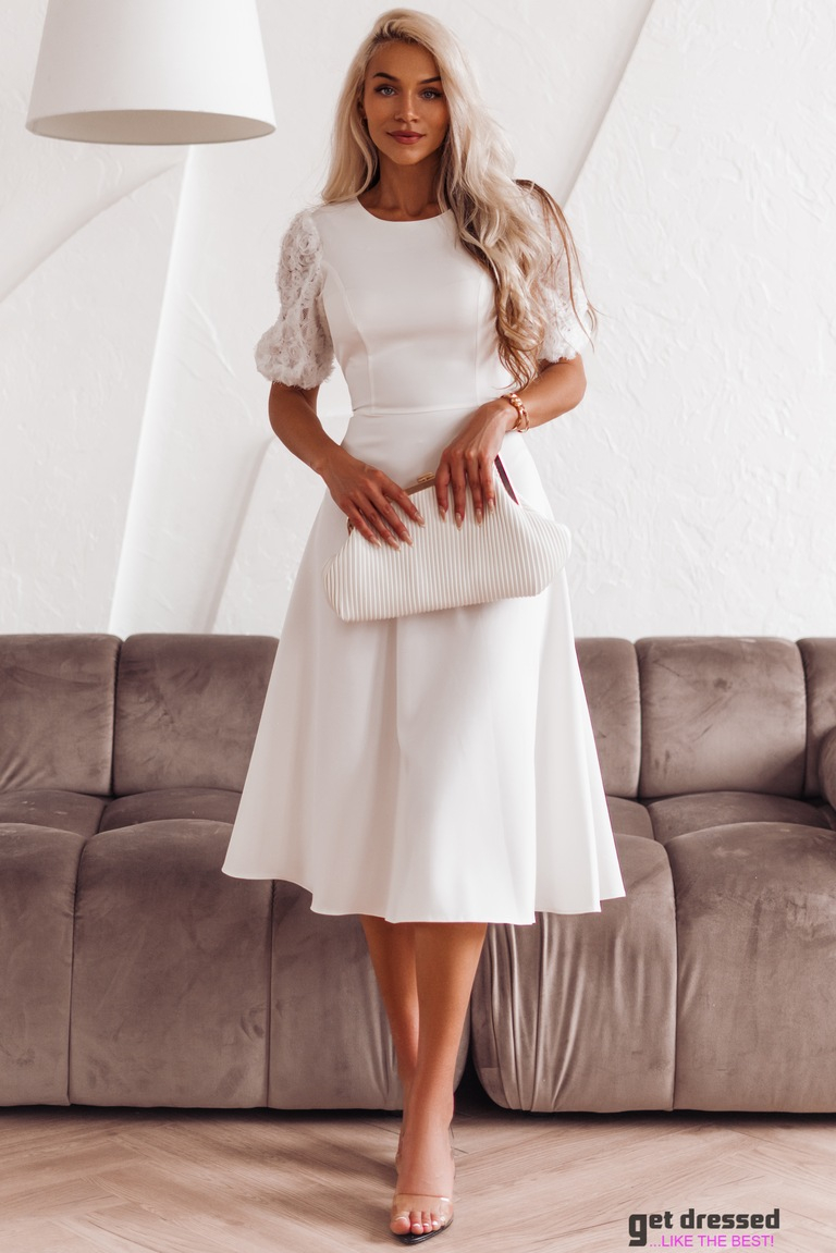 Midi kleita Arabella – Balta