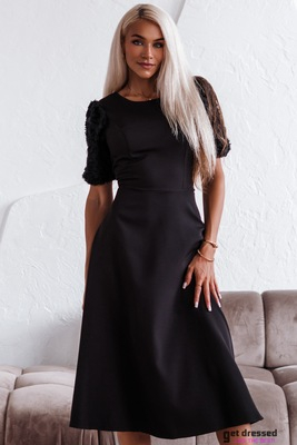 Midi Kleita Arabella – Melna