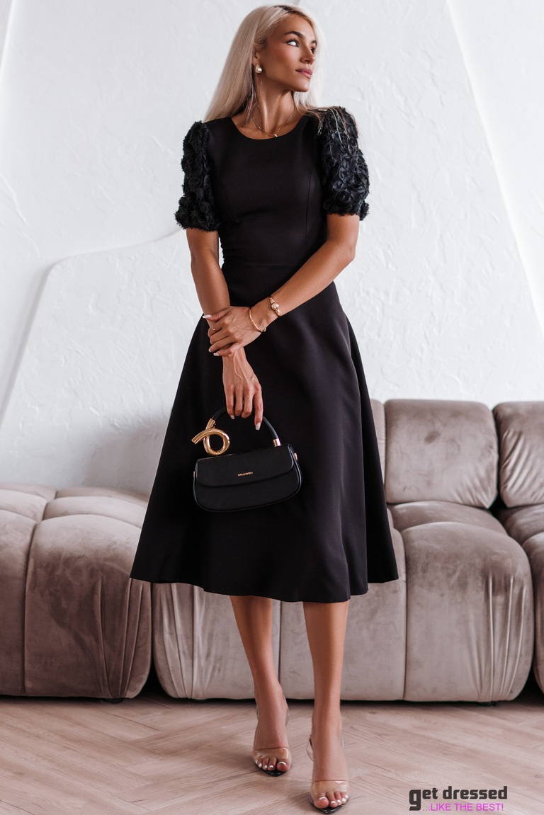 Midi Kleita Arabella – Melna