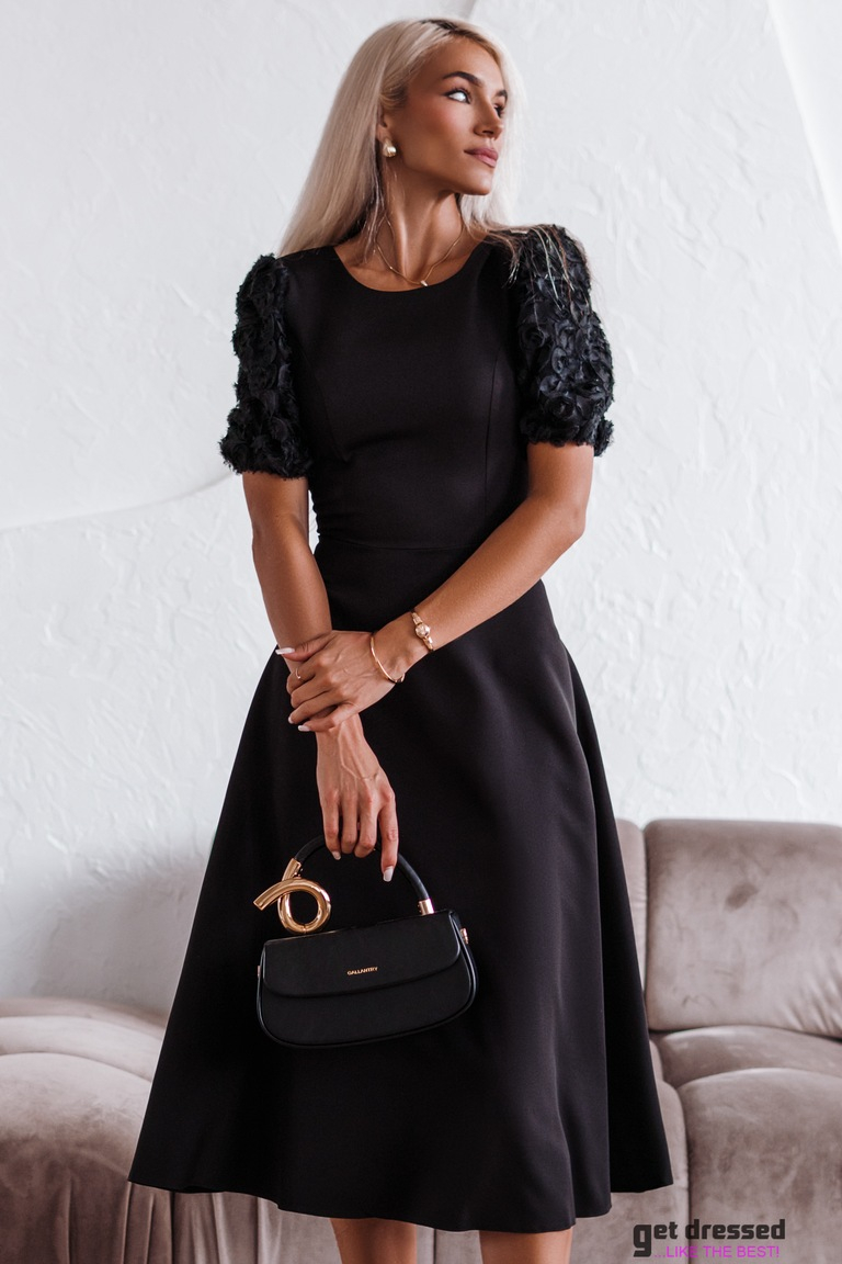 Midi Kleita Arabella – Melna