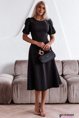 Midi Kleita Arabella – Melna