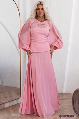 Maxi Kleita Maibrit – Pelēcīgi Rozā