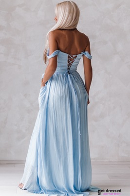 Maxi kleita Hanneke – Gaiši zila