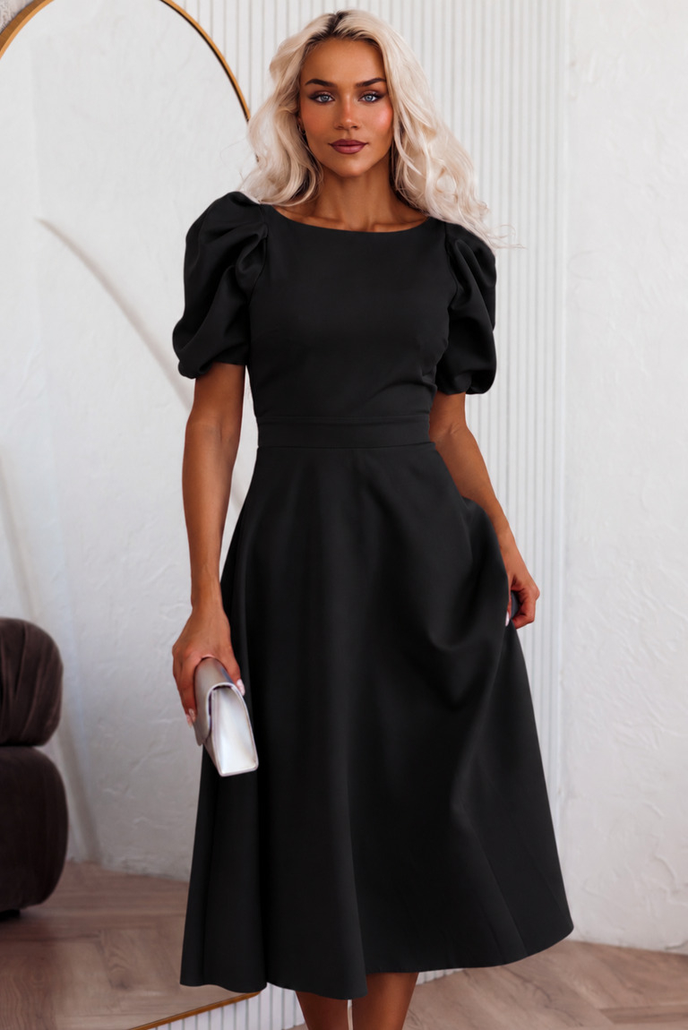 Midi Kleita Deborah – Melna