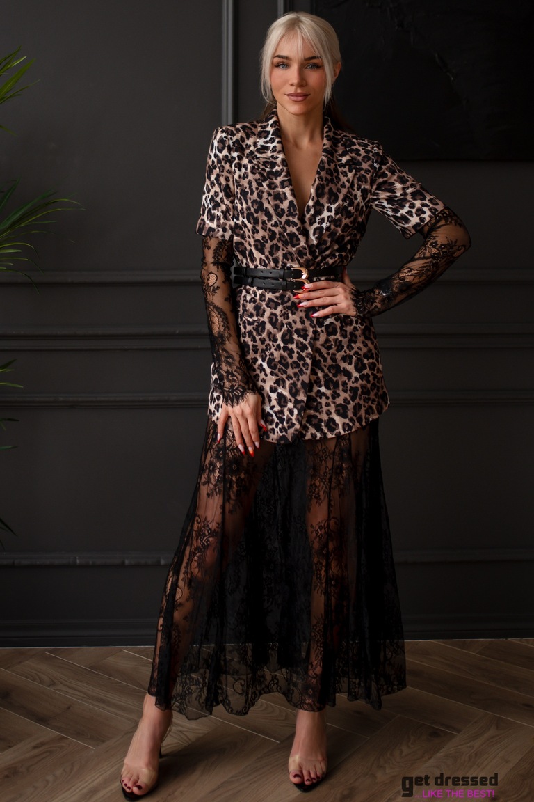 Pitsseelikuga kostüüm – Leopard